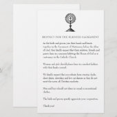 カトリックの結婚式での控えめな教会のゲストの服装S 便箋 (正面/裏面)