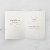 カトリックの結婚式の御礼 マリアの祭壇 新婚カップル サンキューカード (内部)