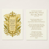 カトリックの結婚式の祈りの聖書 リリー (正面&裏面)