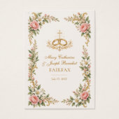 カトリックの結婚式の祈りの記念品 (正面)
