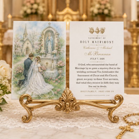 カトリックの結婚式祈りの引出物 ブライド・マリア祭壇