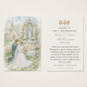 カトリックの結婚式祈りの引出物 ブライド・マリア祭壇 (正面&裏面)