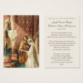 カトリックの結婚式祈祷カード 婚約 (正面&裏面)