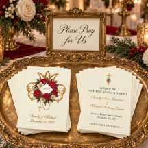 カトリックの結婚式 クリスマス祈りのカード
