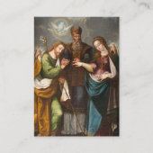 カトリックの結婚祈りの言葉と聖なる幽霊(精神) 名刺 (正面)