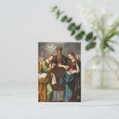 カトリックの結婚祈りの言葉と聖なる幽霊(精神) 名刺 (スタンド正面)