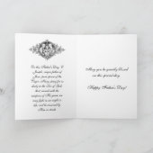 カトリックの義理の父親のための宗教的な父の日 カード (内部)