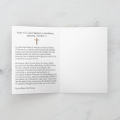 カトリックの聖ジェラール・マジェラ宗教出産 カード (内部)