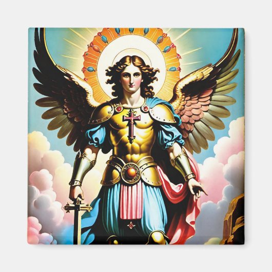 カトリックの聖マイケル・マグネット マグネット (正面)