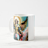 カトリックの聖マイケル・ムグ コーヒーマグカップ (正面左)
