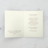 カトリックの聖家族の結婚式 サンキューカード (内部)