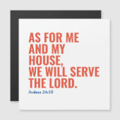 カトリックの聖書引用文主の磁石に仕える (正面/裏面)