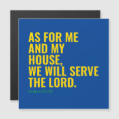 カトリックの聖書引用文主の磁石に仕える (正面/裏面)