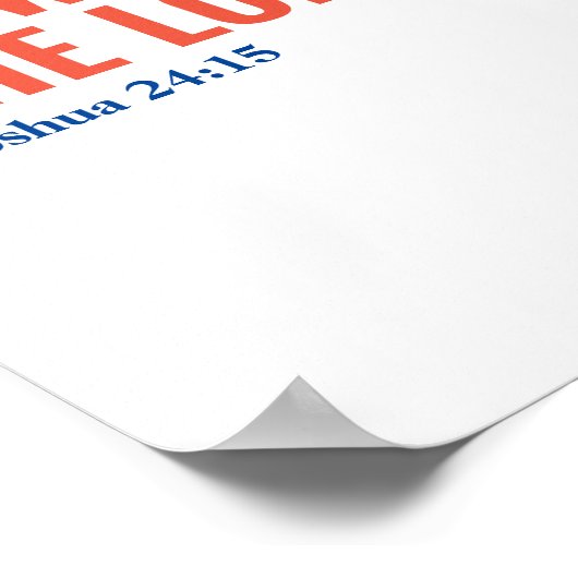 カトリックの聖書引用文私たちは主のポスターに仕える ポスター (角)