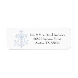 カトリックの青いマリアン賛美クロスマザー ラベル