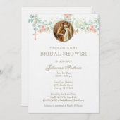 カトリックエレガントブライダルシャワーユーカリプトゥスインビタティ 招待状 (正面/裏面)