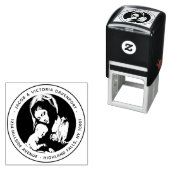 カトリックエレガントマドンナと子差出人住所 セルフインキングスタンプ (インサイチュ)