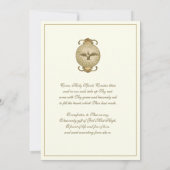 カトリックエレガント聖餐式 招待状 (裏面)