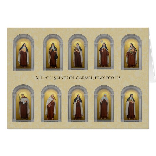 カトリックカルメル会の聖人  修道女  司祭  信仰 (正面横)