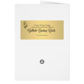 カトリックスピリチュアルブーケセントジョセフ祈りの言葉カード (裏面)