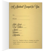 カトリックスピリチュアルブーケセントジョセフ祈りの言葉カード (内側 (右))