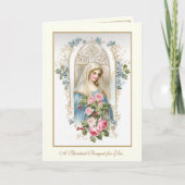 カトリックスピリチュアルブーケ祈りの言葉バラ シーズンカード (正面)