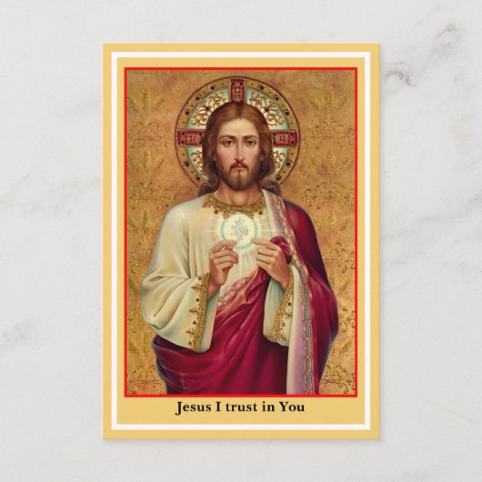 カトリックスピリチュアル祈りの言葉カード エンクロージャーカード (正面)