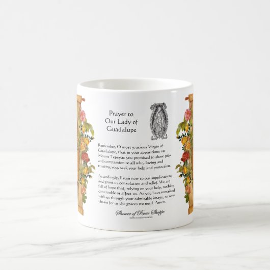 カトリックスペインのグアダルーペ宗教ヴァージンマリア コーヒーマグカップ (中央)