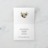 カトリックバラロザリー葬儀の哀悼悔やみや弔慰 サンキューカード (内部)