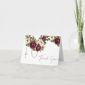 カトリックバラロザリー葬儀の哀悼悔やみや弔慰 サンキューカード (正面)