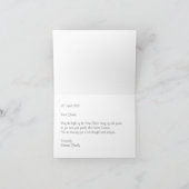 カトリックパーソナライズされた復活祭 カード (内部)