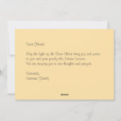 カトリックパーソナライズされた復活祭 シーズンカード (裏面)