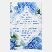 カトリックファミリーグレースプレイス祈りの言葉フローラ キッチンタオル (縦)