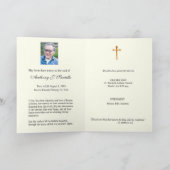 カトリックフローラクロス葬儀マス祈りの言葉 カード (内部)