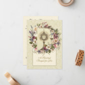 カトリックフローラスピリチュアルブーケホーリーカード ノートカード (正面/裏面インサイチュ)