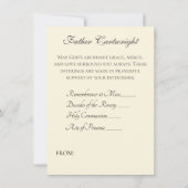 カトリックフローラスピリチュアルブーケホーリーカード ノートカード (裏面)