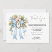 カトリックフローラメアリー葬儀弔問悔やみや弔慰 サンキューカード (正面)