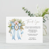 カトリックフローラメアリー葬儀弔問悔やみや弔慰 サンキューカード (スタンド正面)