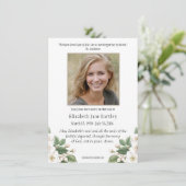 カトリックフローラロザリオ悔やみや弔慰葬儀祈りの言葉 サンキューカード (スタンド正面)