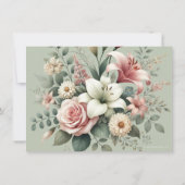 カトリックフローラロザリー葬儀の哀悼悔やみや弔慰 サンキューカード (裏面)