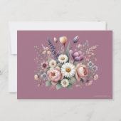 カトリックフローラロザリー葬儀の哀悼悔やみや弔慰 サンキューカード (裏面)