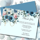 カトリックフローラロザリー葬儀の哀悼悔やみや弔慰 サンキューカード