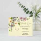 カトリックフローラロザリー葬儀の哀悼悔やみや弔慰 サンキューカード (スタンド正面)