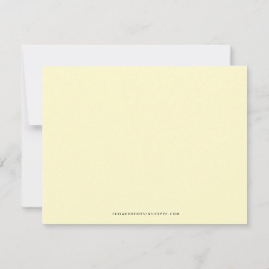 カトリックフローラロザリー葬儀の哀悼悔やみや弔慰 サンキューカード (裏面)