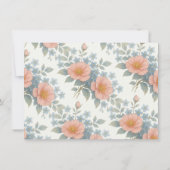 カトリックフローラロザリー葬儀の哀悼悔やみや弔慰 サンキューカード (裏面)