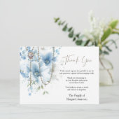 カトリックフローラロザリー葬儀の哀悼悔やみや弔慰 サンキューカード (スタンド正面)