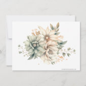 カトリックフローラロザリー葬儀の哀悼悔やみや弔慰 サンキューカード (裏面)