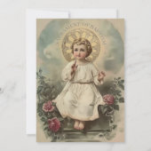 カトリックフローラ子イエス 招待状 (裏面)