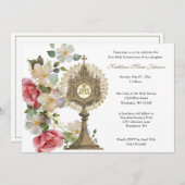 カトリックフローラ聖体女子会 招待状 (正面/裏面)