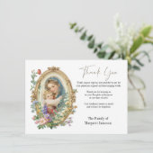 カトリックフローラ葬儀弔問悔やみや弔慰 サンキューカード (スタンド正面)
